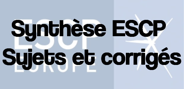 Synthèse ESCP