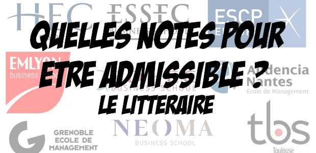 Quelles notes pour être admissible à… Le littéraire (2018)