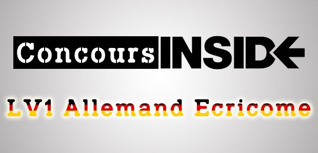 LV1 Allemand Ecricome 2016 – Sujet
