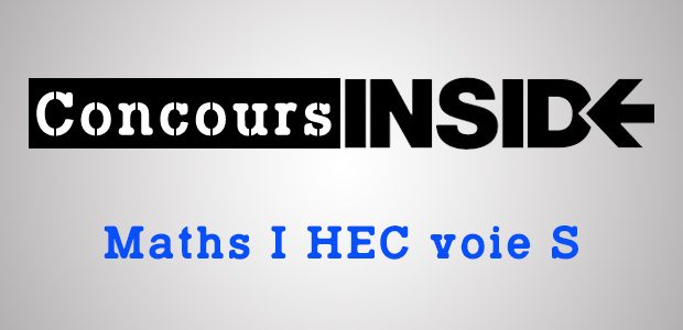 Maths HEC 2016 ECS – Sujet