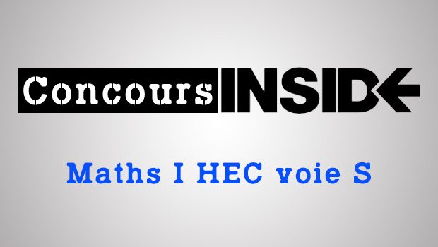 Maths HEC 2016 ECS – Sujet