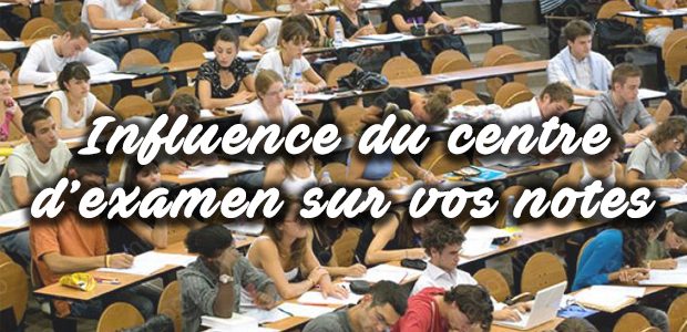 Quelle est l’influence du centre d’examen sur les notes ?