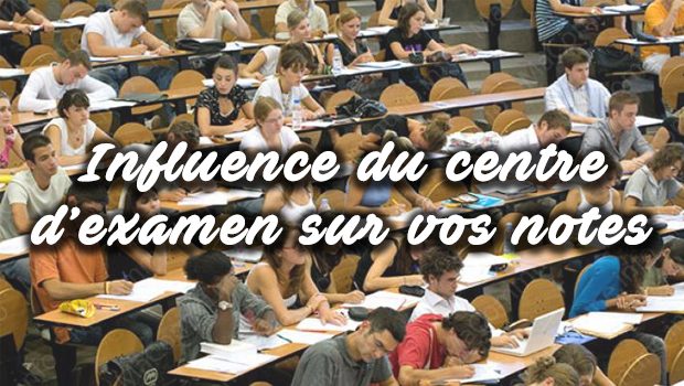 Quelle est l’influence du centre d’examen sur les notes ?