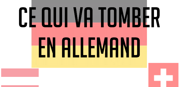 Les sujets probables en allemand aux concours