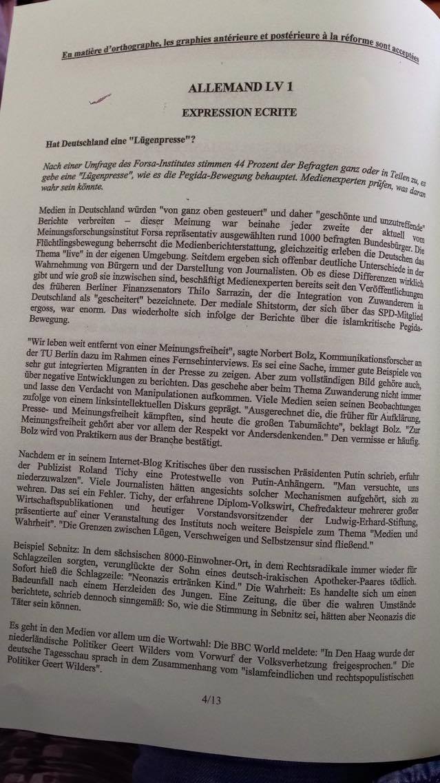 CCIR Allemand LV1 - Expression 1