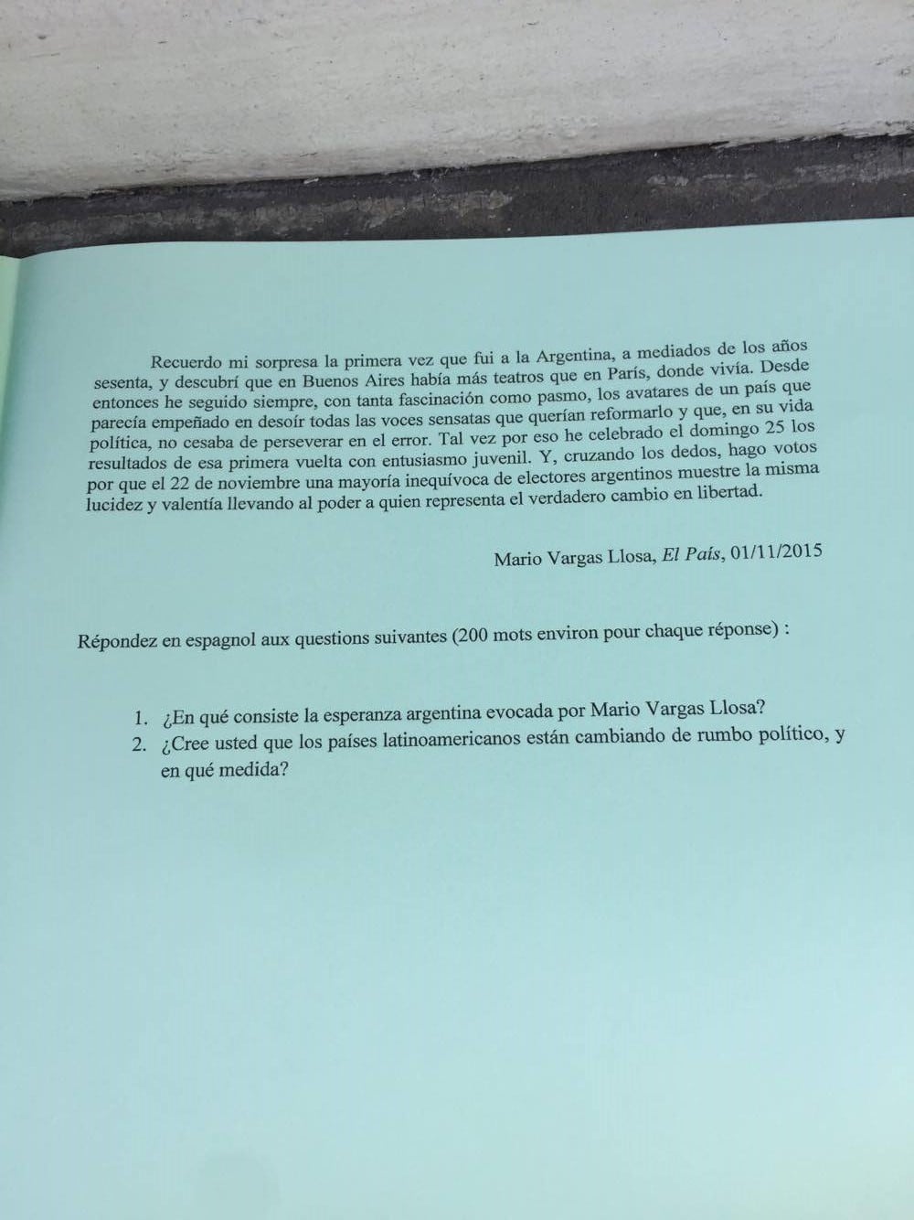 Sujet Espagnol LV2 CCIR 2016 - Page 4