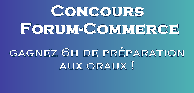 Concours de lancement de Forum-Commerce.com