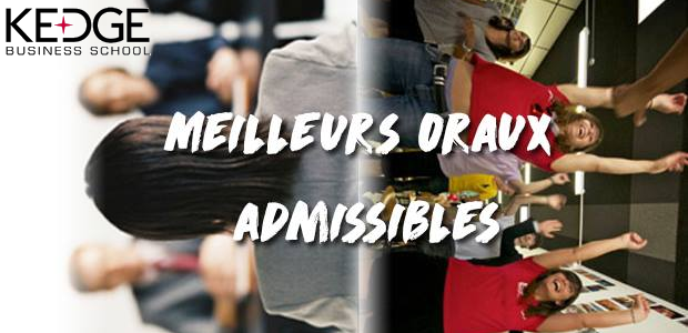 Vote KEDGE – Concours des meilleurs oraux admissibles 2018
