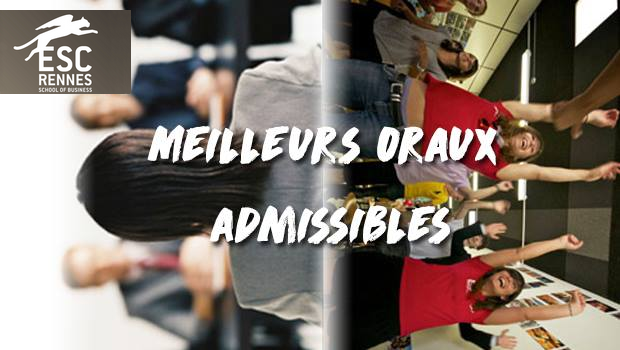 Vote ESC Rennes – Concours des meilleurs oraux admissibles 2016