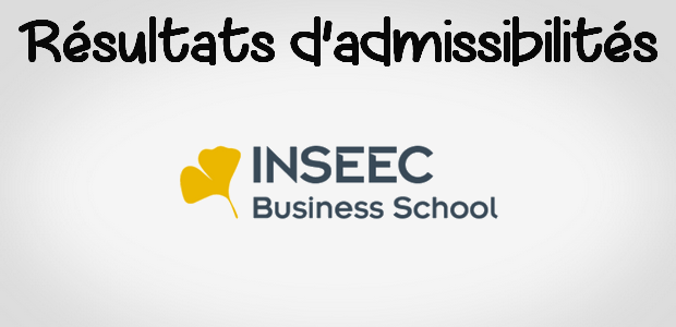 Résultats d’admissibilités INSEEC 2018