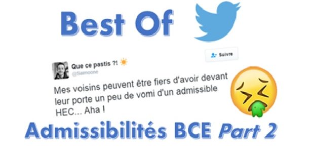 Best of Twitter, réaction des candidats BCE 2016 (2)