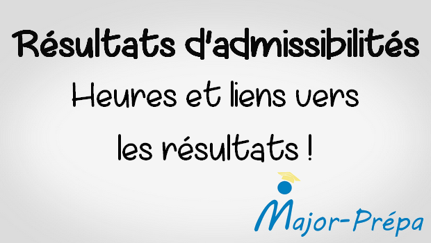 Dates et liens des résultats d’admissibilités 2017 – BCE et Ecricome