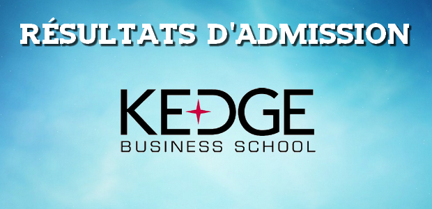 Résultats d’admissions KEDGE 2018