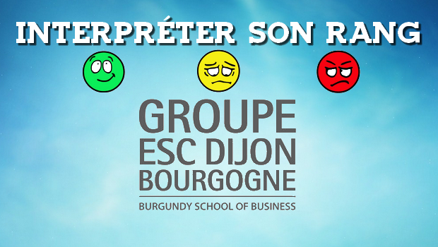 Interpréter son rang ESC Dijon 2016