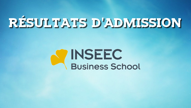 Résultats d’admissions INSEEC 2018