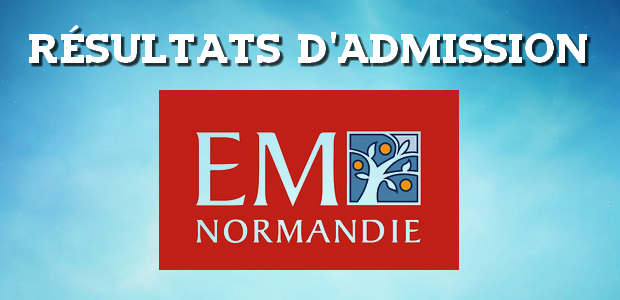 Résultats d’admissions EM Normandie 2018
