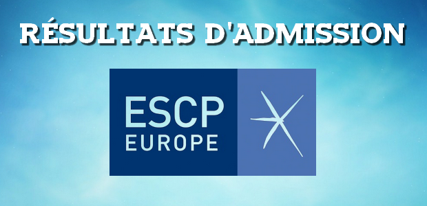 Résultats d’admissions ESCP 2018