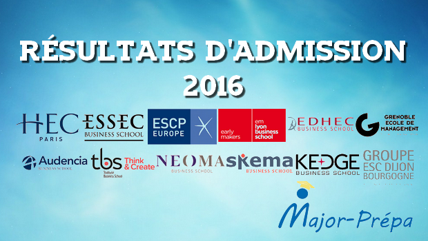 Dates et liens des résultats d’admissions 2016 BCE et Ecricome