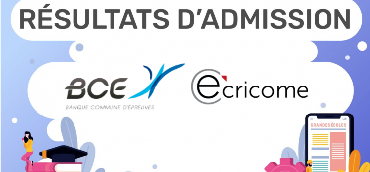 Dates et liens des résultats d’admission 2019 – BCE et Ecricome