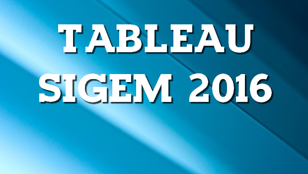 Tableau SIGEM 2016