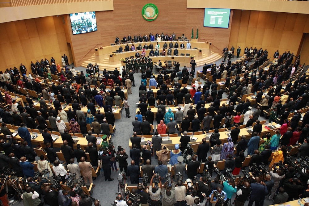 Qu'a adopté l'Union Africaine le samedi 15 octobre ?