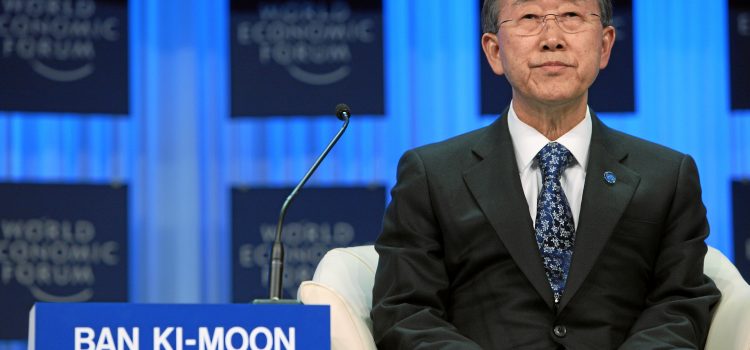 Ban Ki-moon, salut l’artiste !