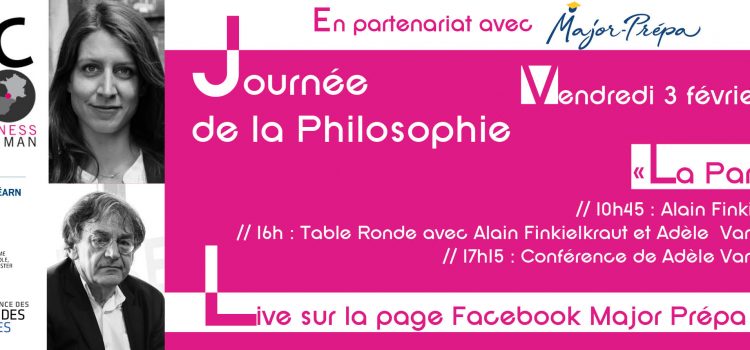 Journée de la philo : Finkielkraut et Van Reeth en live sur Major-Prépa