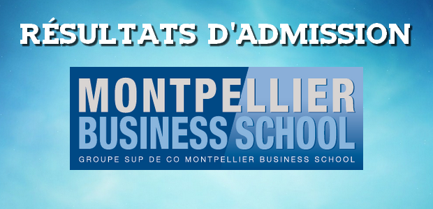 Résultats d’admissions Montpellier BS 2017