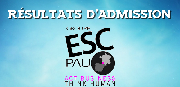 Résultats d’admissions ESC Pau 2017