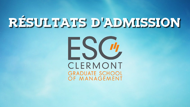 Résultats d’admissions ESC Clermont 2018