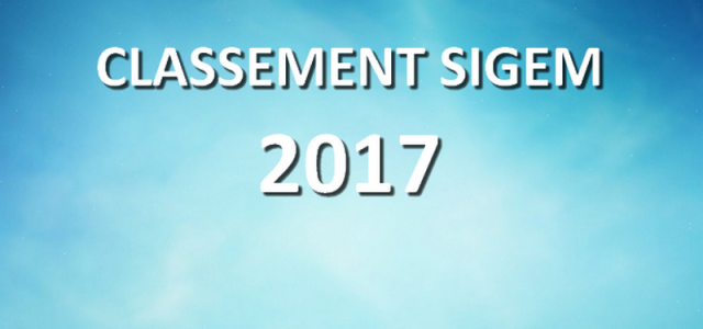Classement SIGEM 2017