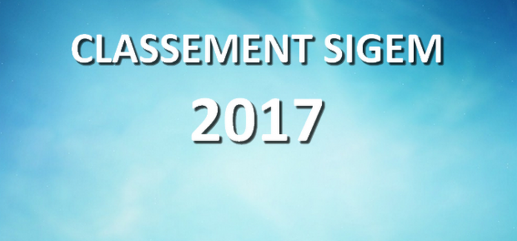 Classement SIGEM 2017