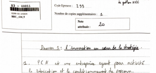 20/20 commenté en Management HEC