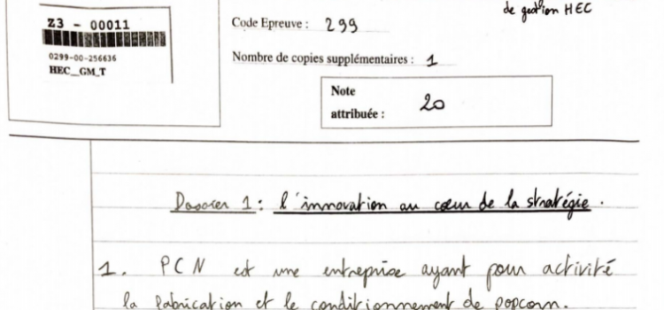 20/20 commenté en Management HEC