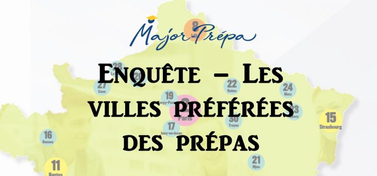 Résultats de notre enquête : les villes préférées des prépas