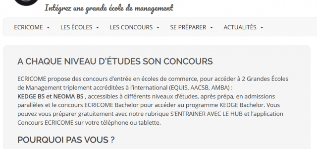 Ecricome met fin aux abus de certains acteurs