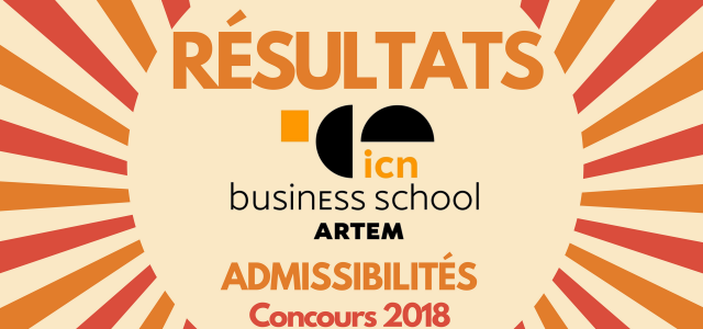 Résultats d’admissibilités ICN 2018