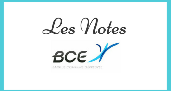 Les notes BCE 2018 sont en ligne !