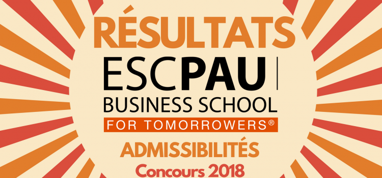 Résultats d’admissibilités ESC Pau 2018