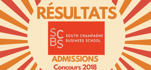 Résultats d’admissions SCBS 2018