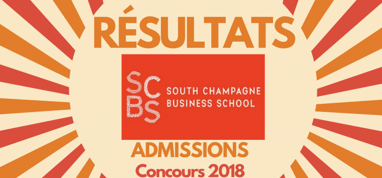 Résultats d’admissions SCBS 2018