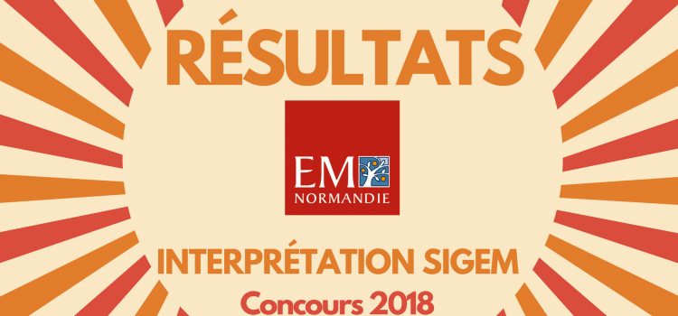 Interpréter son rang EM Normandie 2018