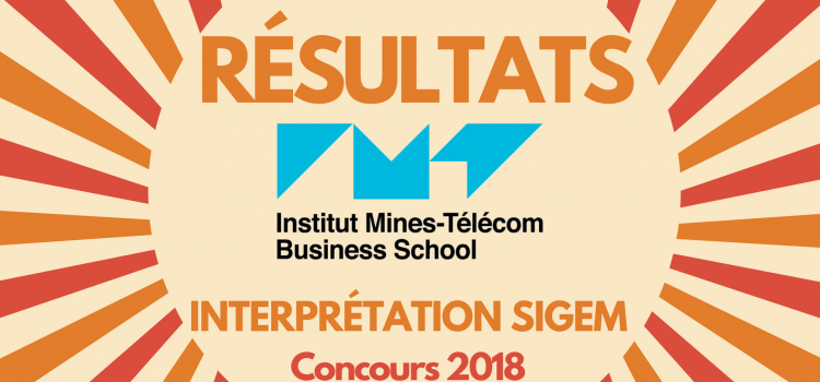 Interpréter son rang IMT BS 2018