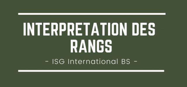 Interpréter son rang 2018 à l’ISG International Business School