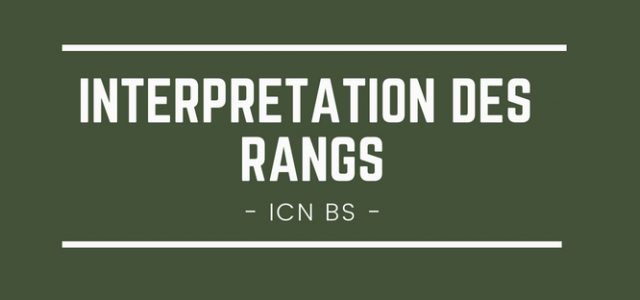 Interpréter son rang ICN BS 2018