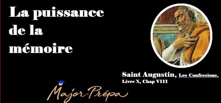Saint Augustin, La puissance de la mémoire