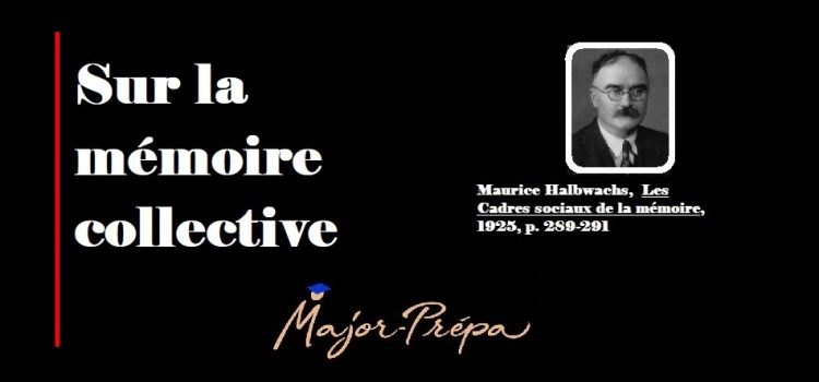 Halbwachs, La mémoire collective