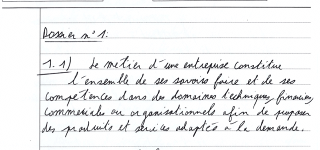 Analyse d’une copie de Management notée 19/20