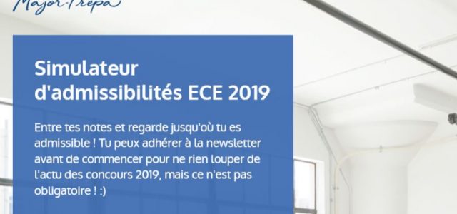 Simulateur d’admissibilités 2019 – ECE