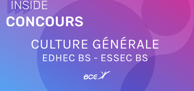 Culture générale EDHEC ESSEC 2019 – Corrigé